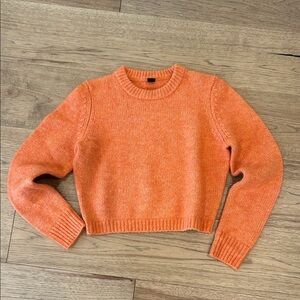 Orange Crew Neck Sweater